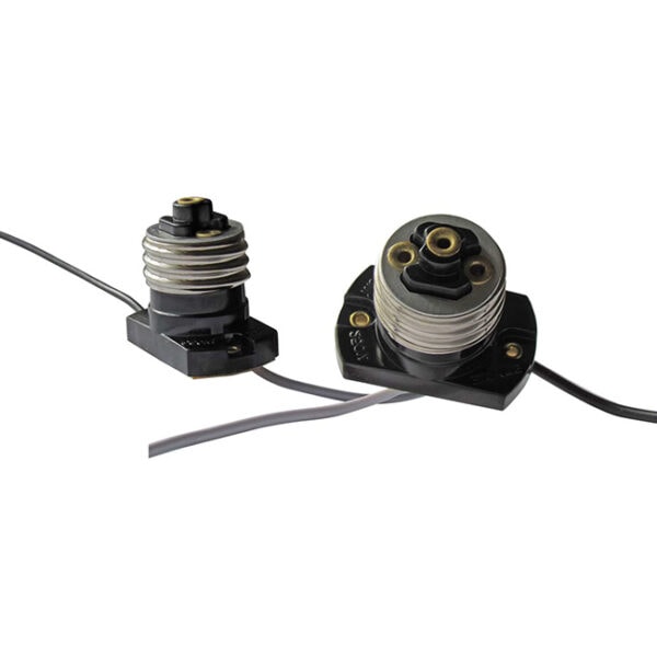 25″TEW – Medium Socket Bakelite Incandescent Lamp Holder Base Adapter with Mounting Ears