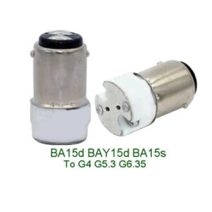BA15d BAY15d BA15s to G4 G5.3 Lamp Socket Adapter Converter