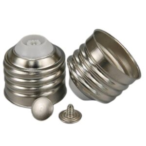 E26 copper nickel plated PBT high-temperature resistant solderless lamp base caps