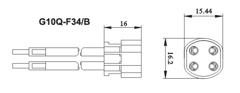 G10Q Lamp holder sockets diagram size